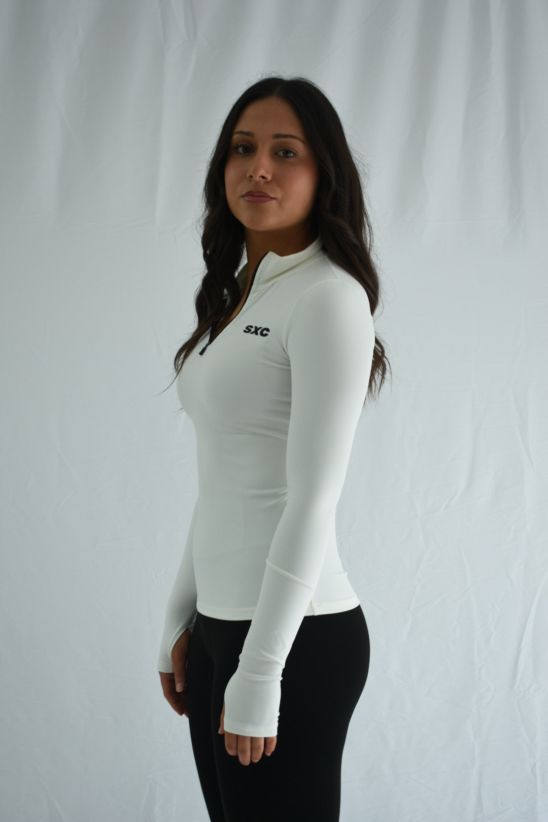 ESSENTIAL QUARTER ZIP - BRIGHT WHITE